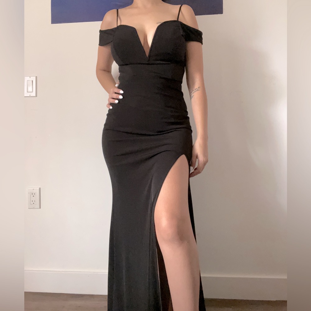 Black gown maxi dress city studio 3